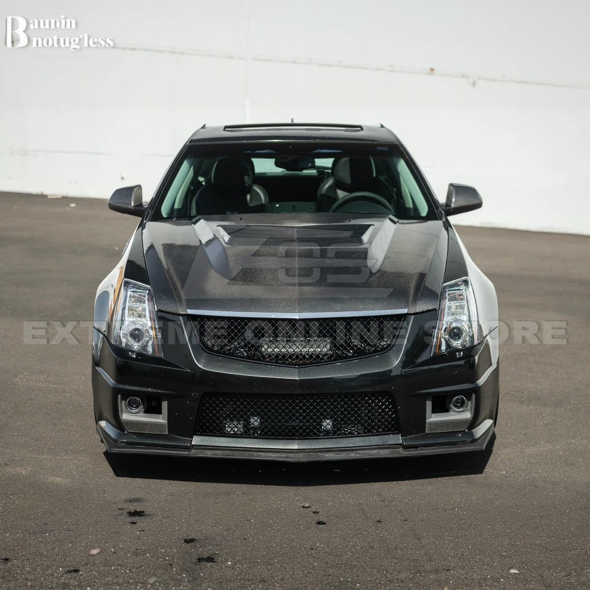 2009-15 Cadillac CTS-V Front Upper Lower Badgeless Grille image 30