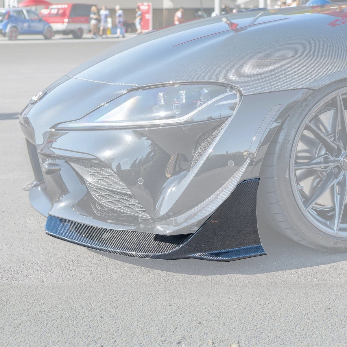 2020-Up Toyota Supra A91 CF Front Splitter Lip image 3