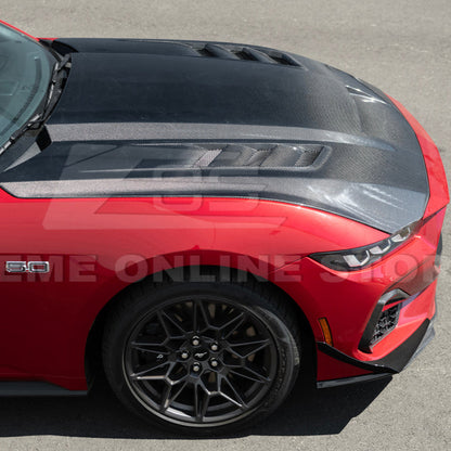 2024-Up Ford Mustang Front Bumper Hood Vented Cover image 9