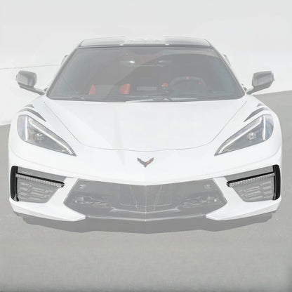 2020-Up Corvette C8 DRY CARBON FIBER Sequential LED DRL Light Bar Bezel Insert image 3