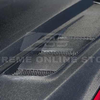 2024-Up Ford Mustang Front Bumper Hood Vented Cover image 13