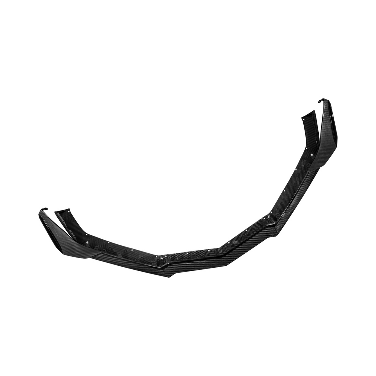 Corvette C8 Z06 | Z07 DRY Carbon Fiber Front Splitter & No Drill Canards image 13