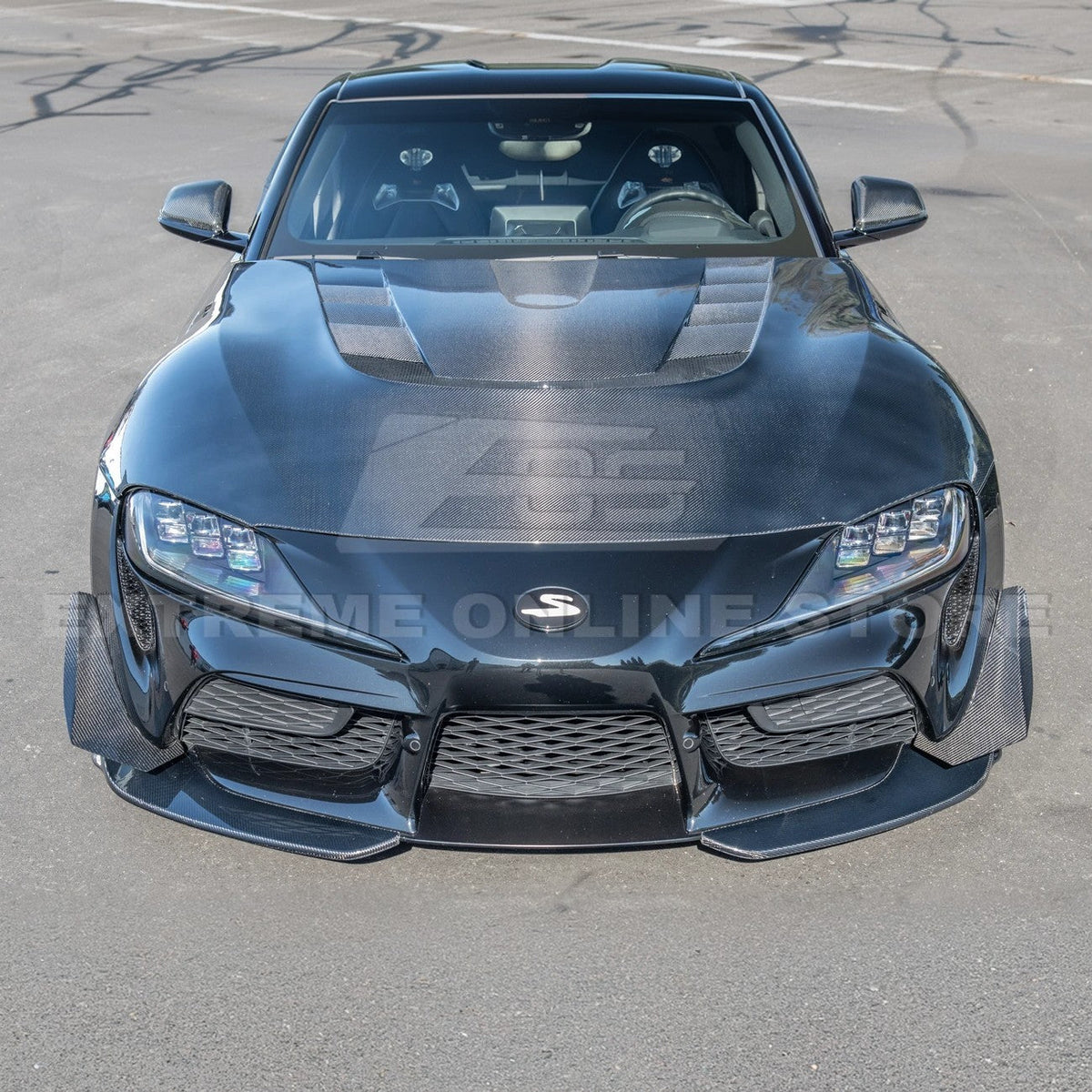 2020-Up Toyota Supra A91 CF Front Splitter Lip image 5