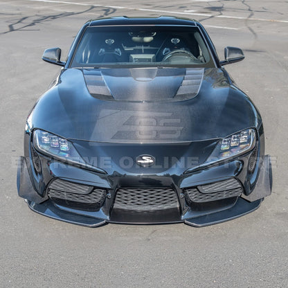 2020-Up Toyota Supra A91 CF Front Splitter Lip image 5