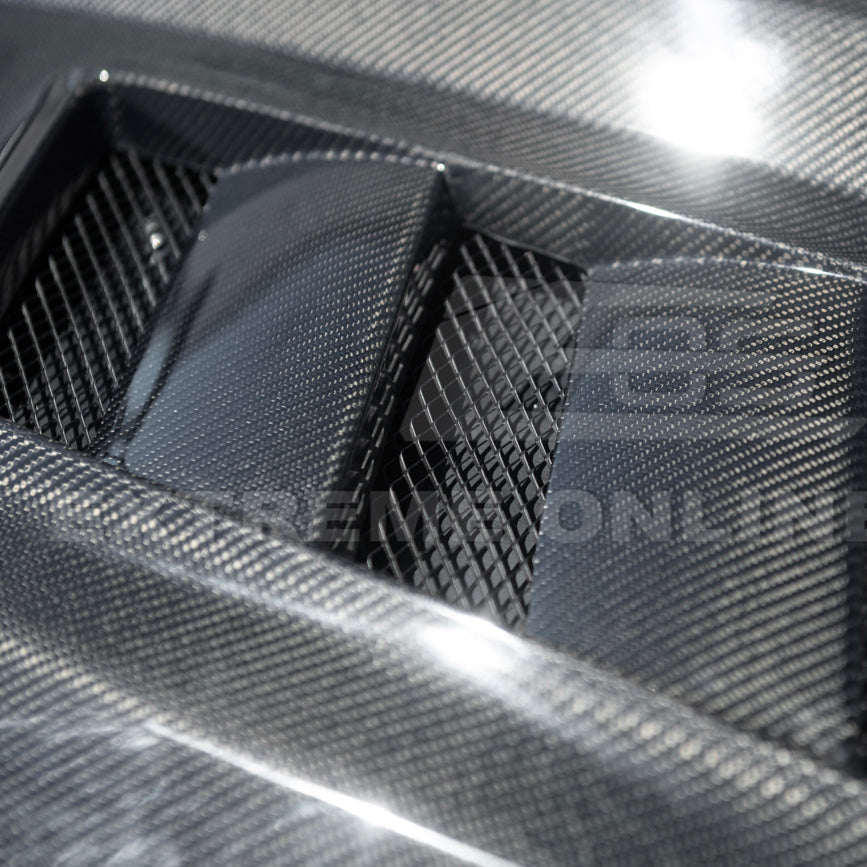 2024-Up Ford Mustang Front Bumper Hood Vented Cover image 15
