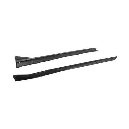 2010-2015 Camaro LT LS SS Performance Track GLOSSY BLACK Side Skirts Rocker Panel image 27