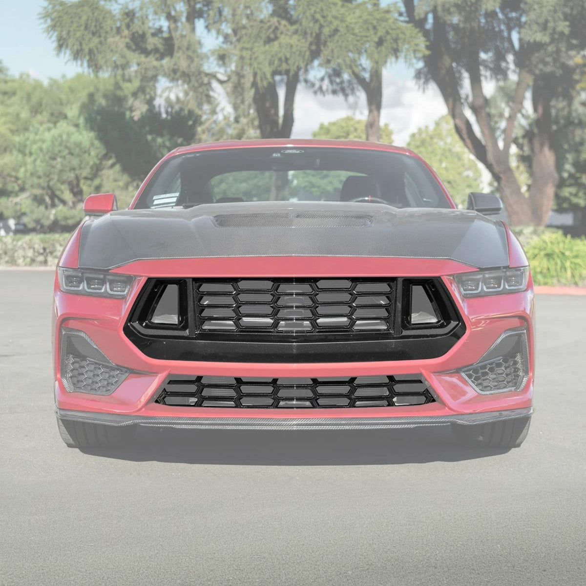 2024+ Ford Mustang Dark Horse Style Front Grille Insert image 1