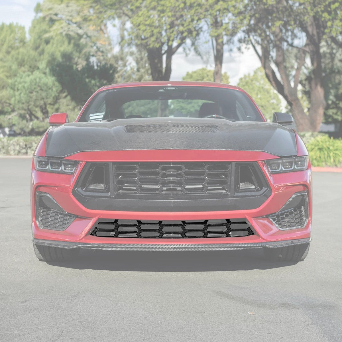 2024+ Ford Mustang Dark Horse Style Lower Front Grille Insert image 1