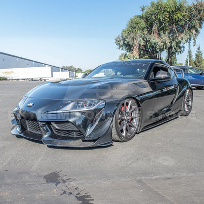 2020-Up Toyota Supra A91 CF Front Splitter Lip image 4