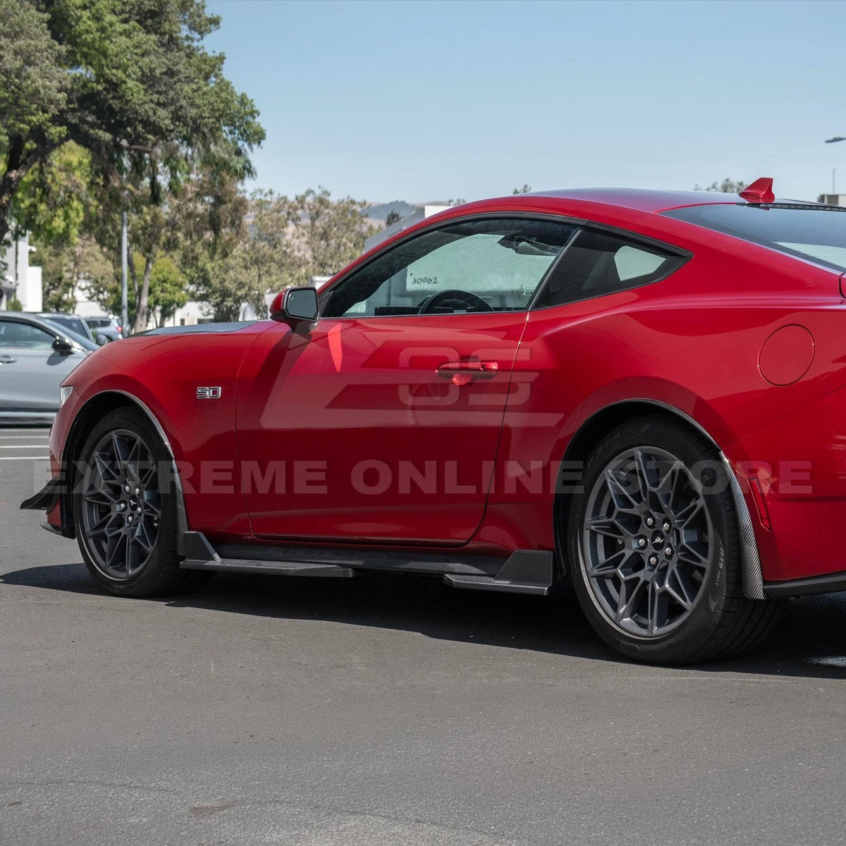 2024+ Ford Mustang Dry Carbon Fiber Mud Flap image 4
