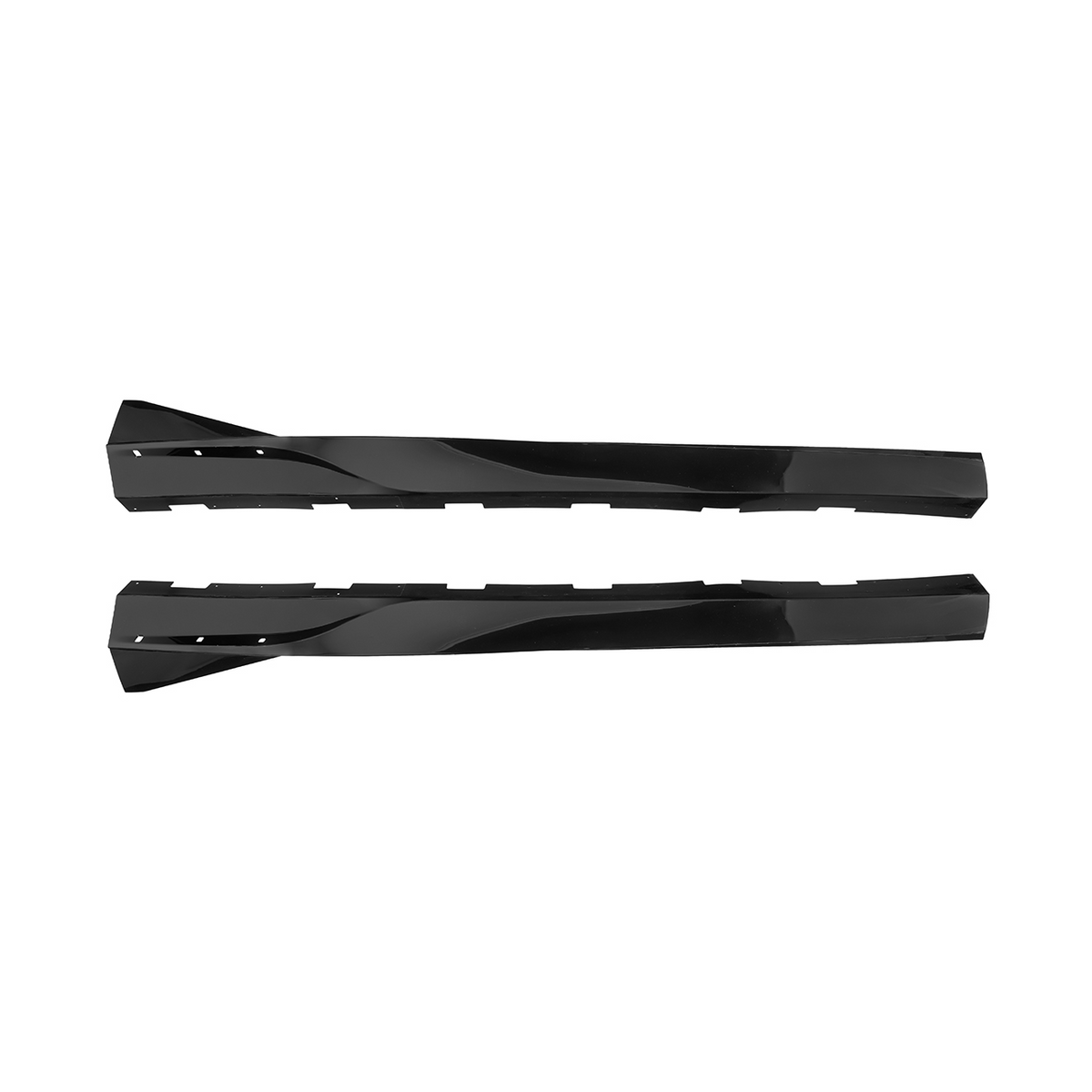 2010-2015 Camaro LT LS SS Performance Track GLOSSY BLACK Side Skirts Rocker Panel image 2