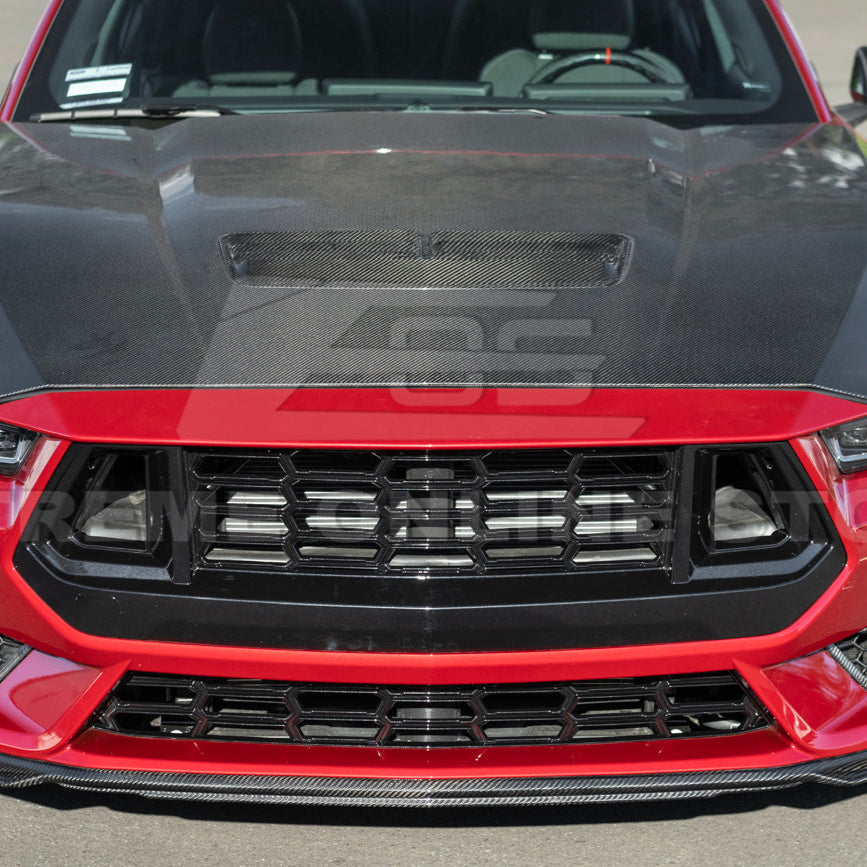 2024+ Ford Mustang Dark Horse Style Lower Front Grille Insert image 11