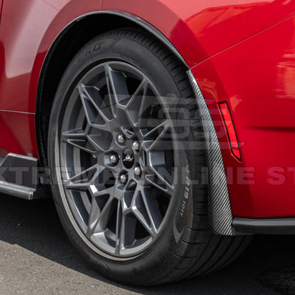2024+ Ford Mustang DRY CARBON FIBER Fender Flares Mud Flap image 17