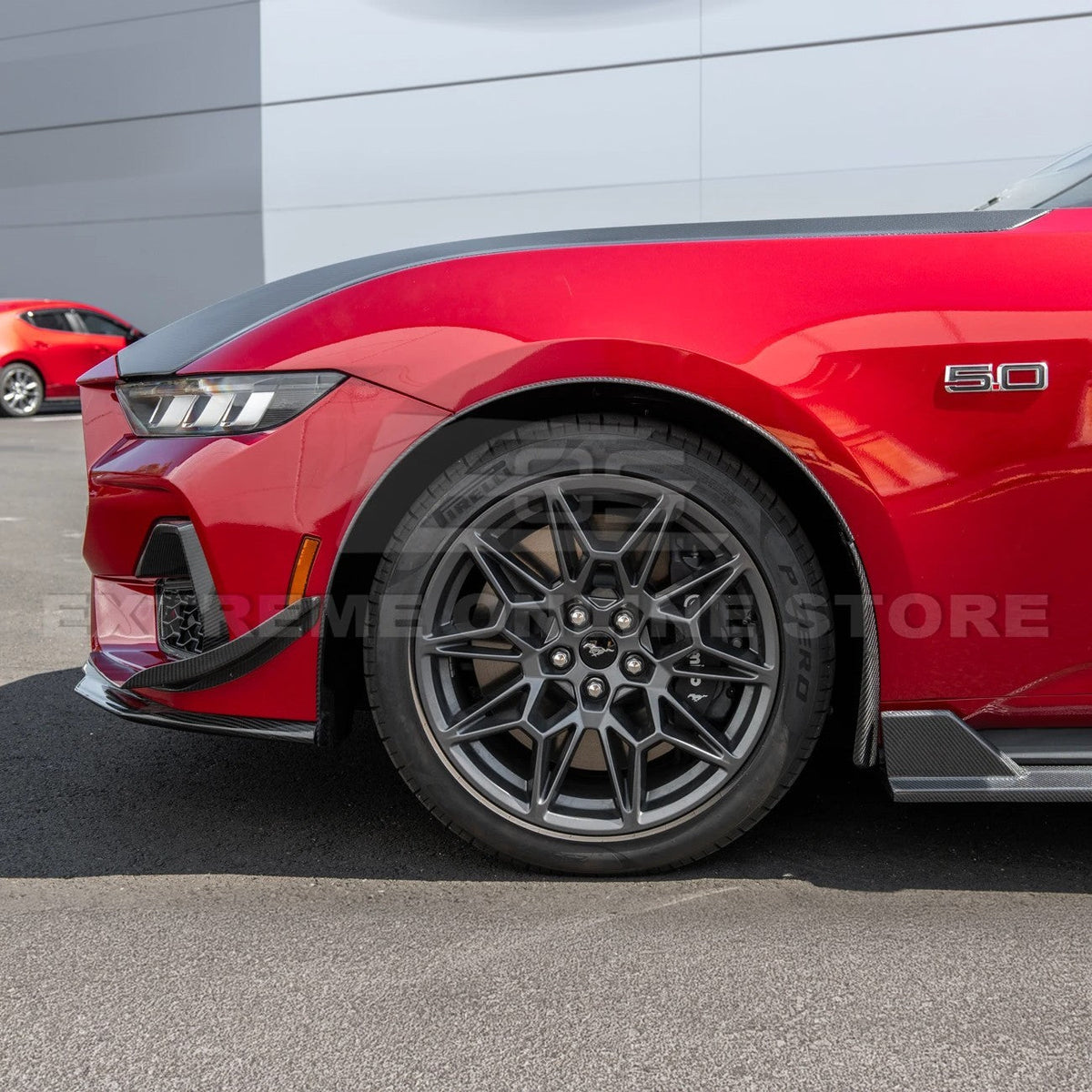 2024+ Ford Mustang Dry Carbon Fiber Mud Flap image 11