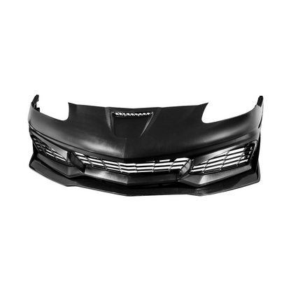 2005-2013 Corvette C6 Base | C7 ZR1 Style Primed Front Bumper Conversion Kit image 4