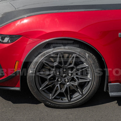 2024+ Ford Mustang DRY CARBON FIBER Fender Flares Mud Flap image 15