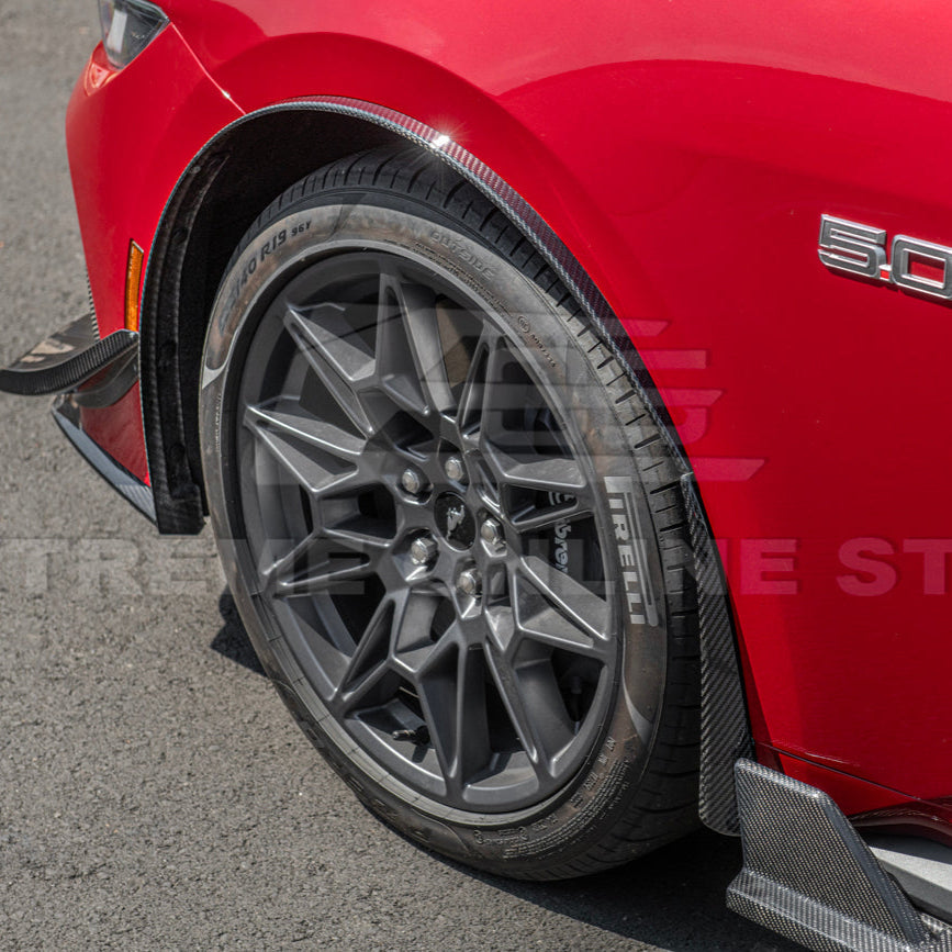 2024+ Ford Mustang DRY CARBON FIBER Fender Flares Mud Flap image 52
