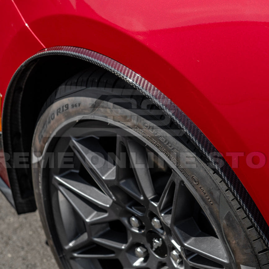 2024+ Ford Mustang DRY CARBON FIBER Fender Flares Mud Flap image 54