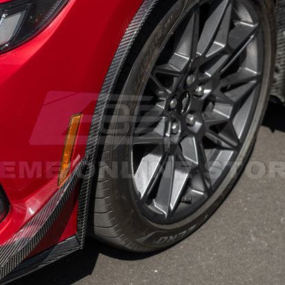 2024-Up Ford Mustang S650 Dry CARBON FIBER Front Quarter Fender Flare Extension image 11