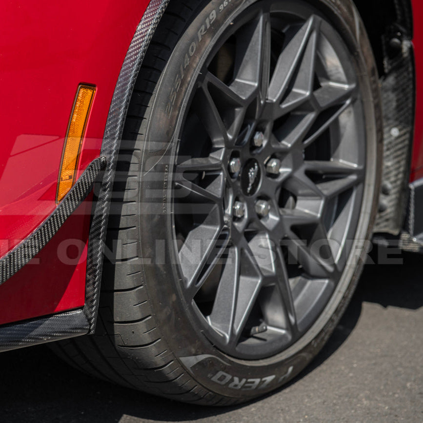 2024+ Ford Mustang DRY CARBON FIBER Fender Flares Mud Flap image 16