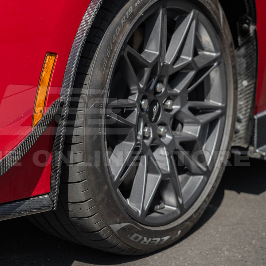 2024+ Ford Mustang DRY CARBON FIBER Fender Flares Mud Flap image 56