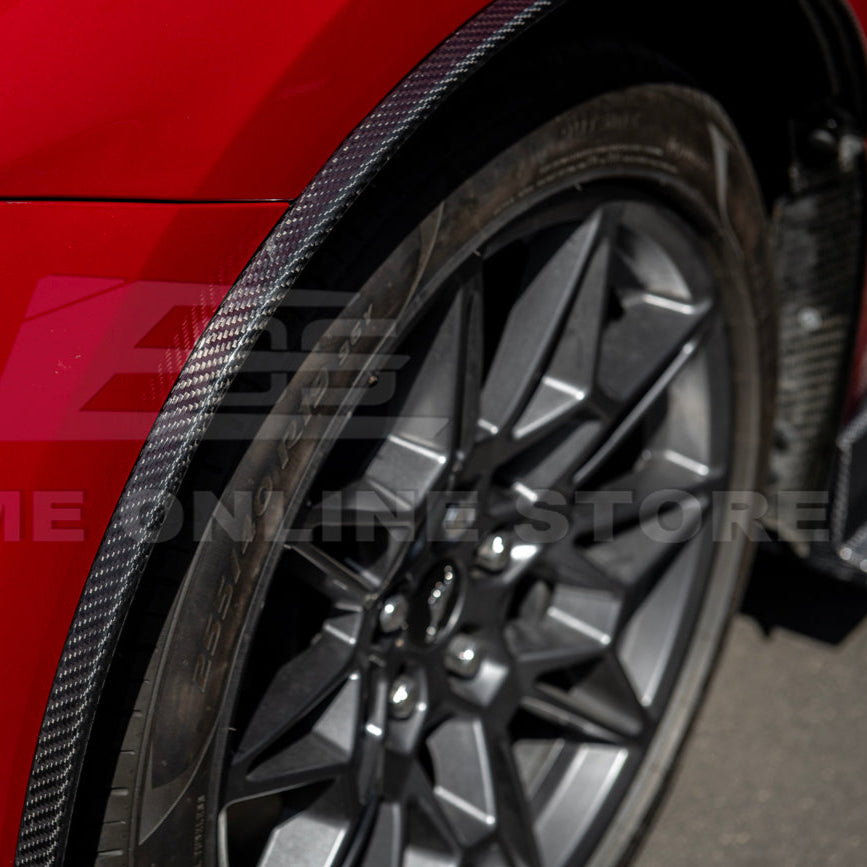 2024+ Ford Mustang DRY CARBON FIBER Fender Flares Mud Flap image 49