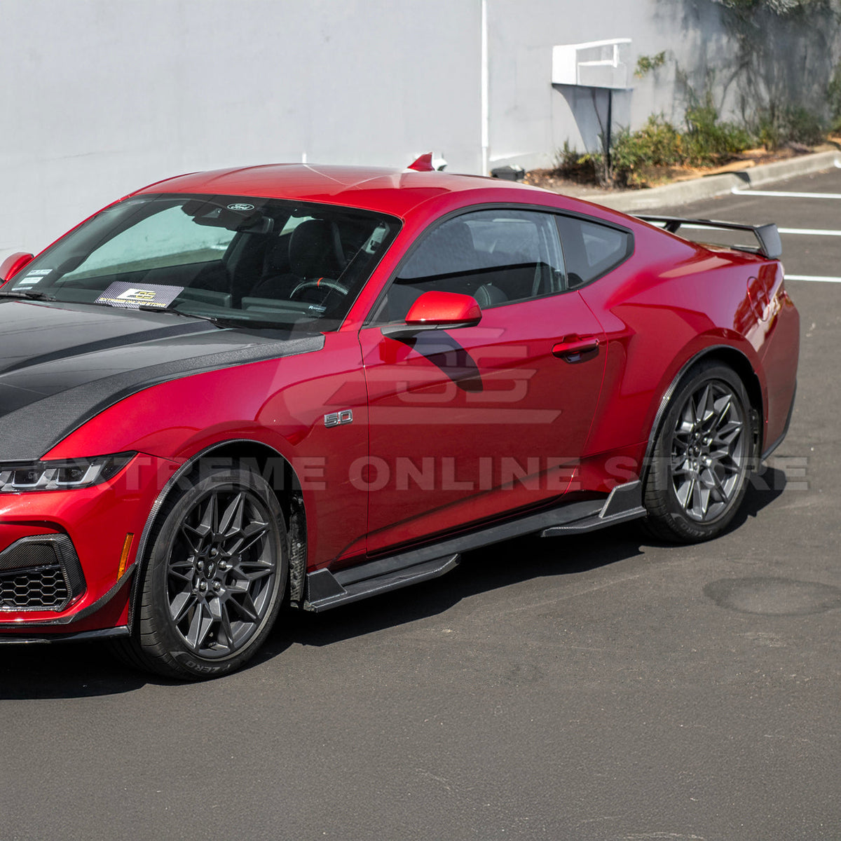 2024+ Ford Mustang DRY CARBON FIBER Fender Flares Mud Flap image 12