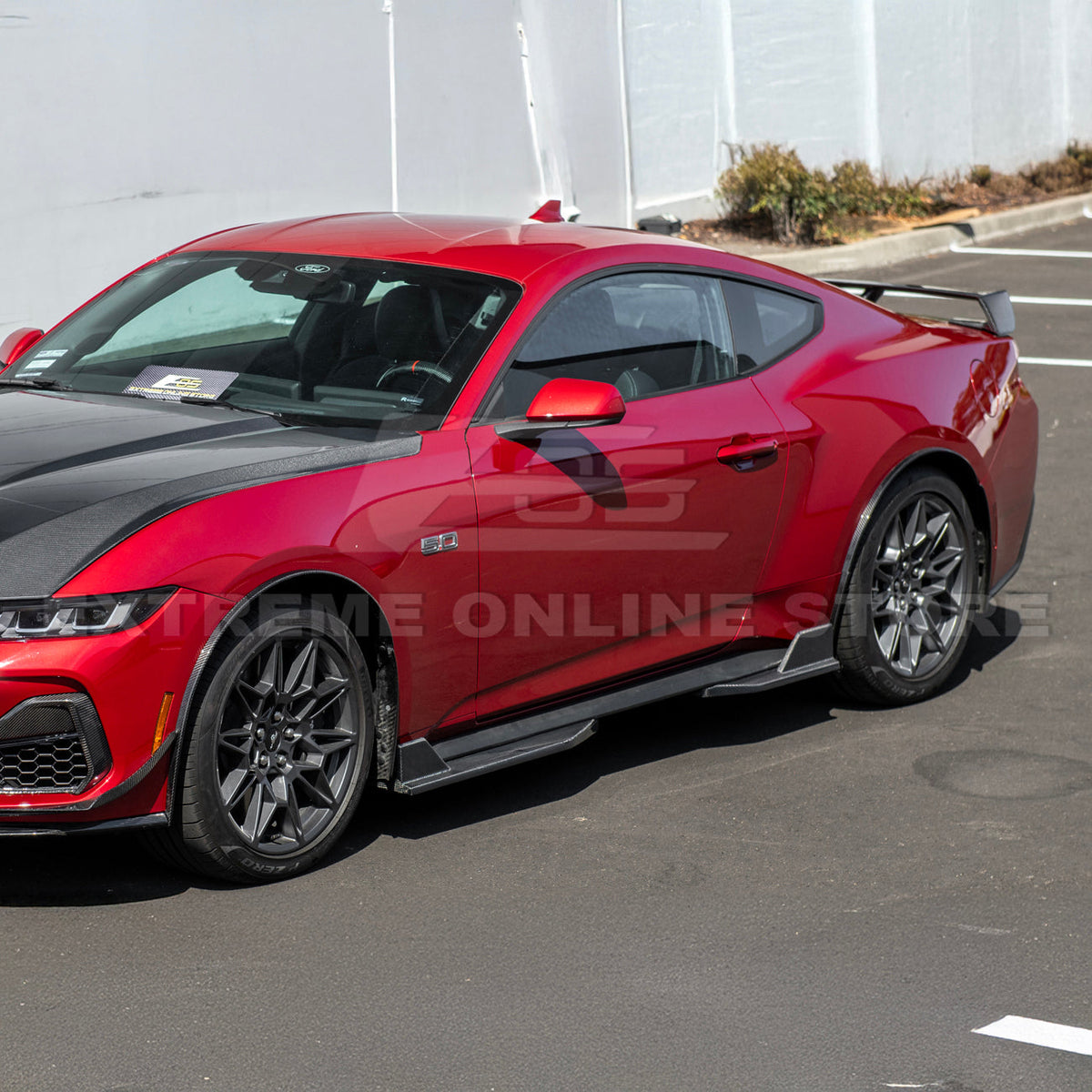 2024+ Ford Mustang DRY CARBON FIBER Fender Flares Mud Flap image 44