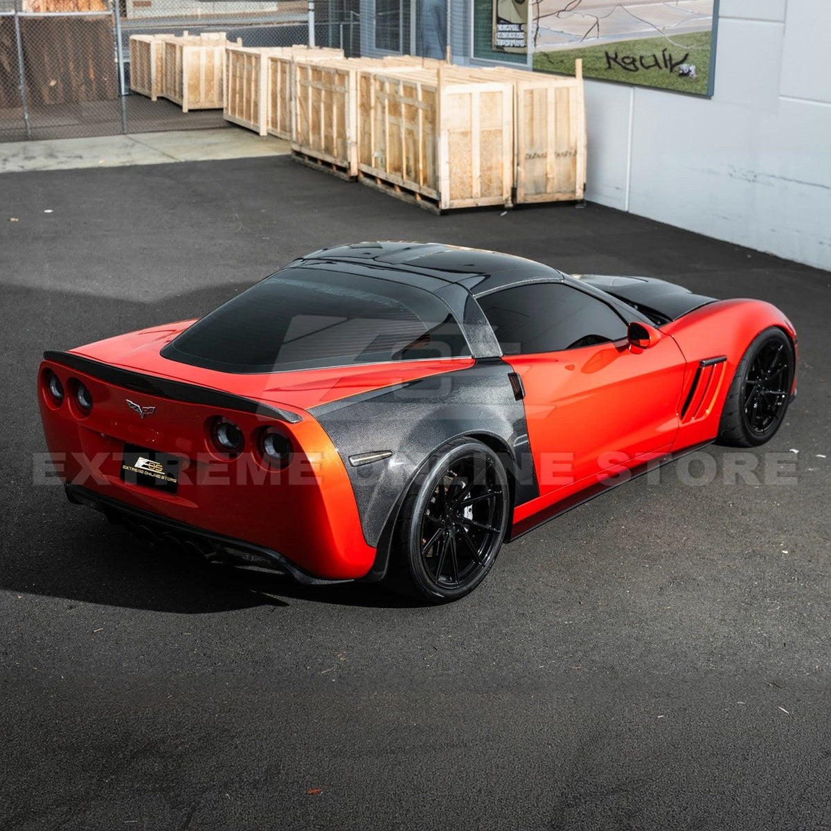 Corvette C6 Carbon Fiber Package B-Pillar / Halo Cover image 4