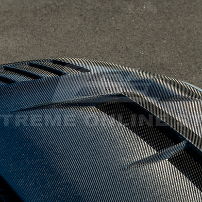 2023-Up Honda Civic FL5 Type-R | JDM Varis Style Front Hood Cover image 13