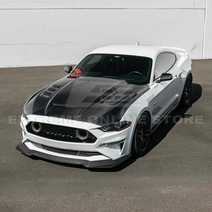 2018-23 Ford Mustang Terminator Style Front Vented Bumper Hood image 4