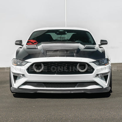2018-23 Ford Mustang Terminator Style Front Vented Bumper Hood image 6