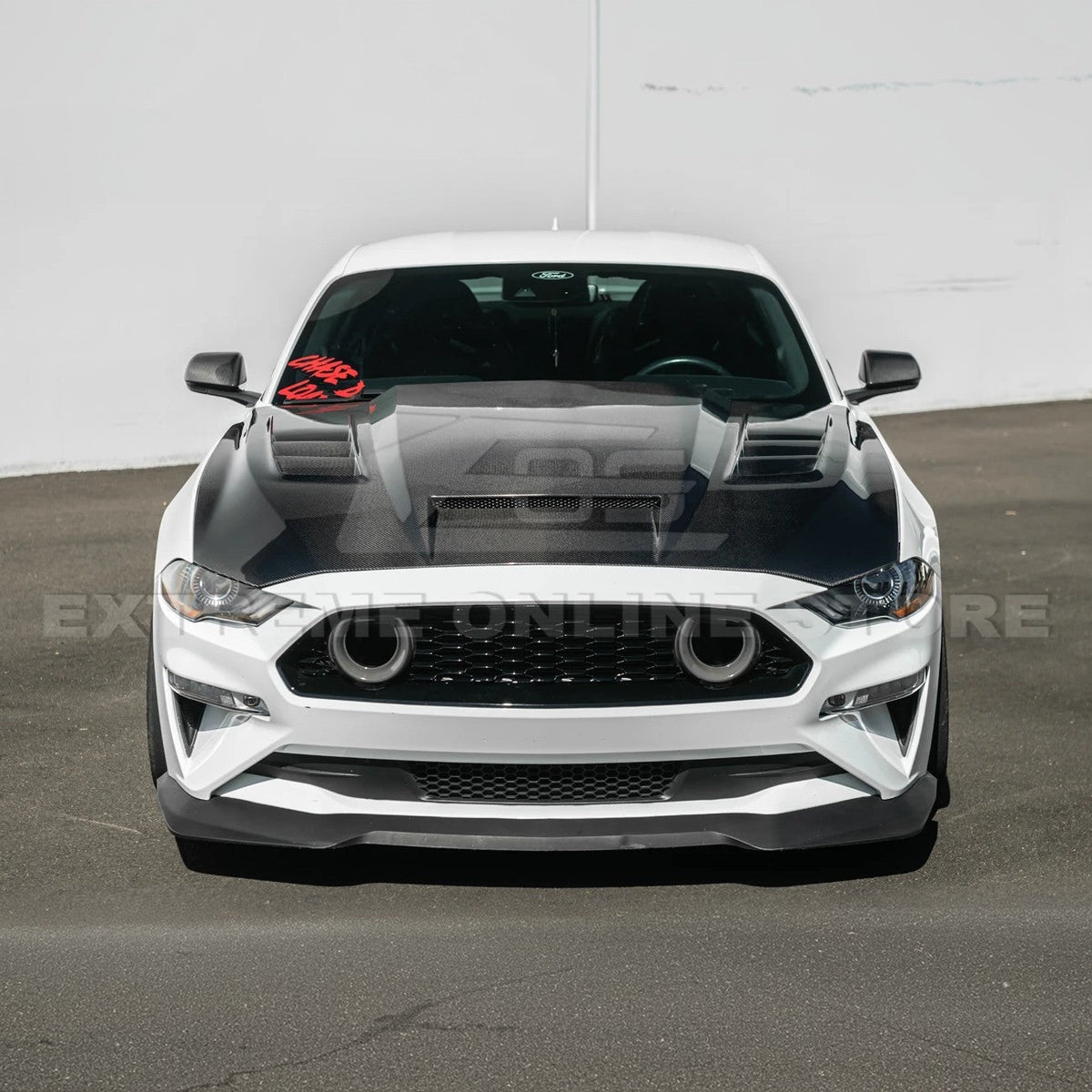 2018-23 Ford Mustang Terminator Style Front Vented Bumper Hood image 7