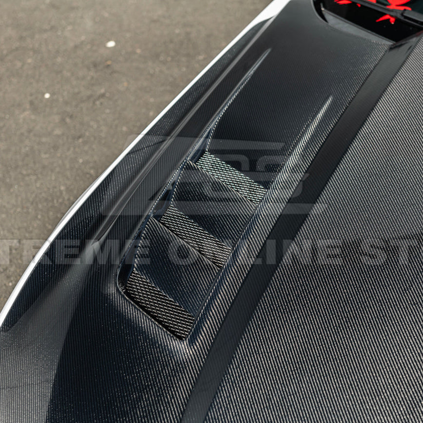 2018-23 Ford Mustang Terminator Style Front Vented Bumper Hood image 13