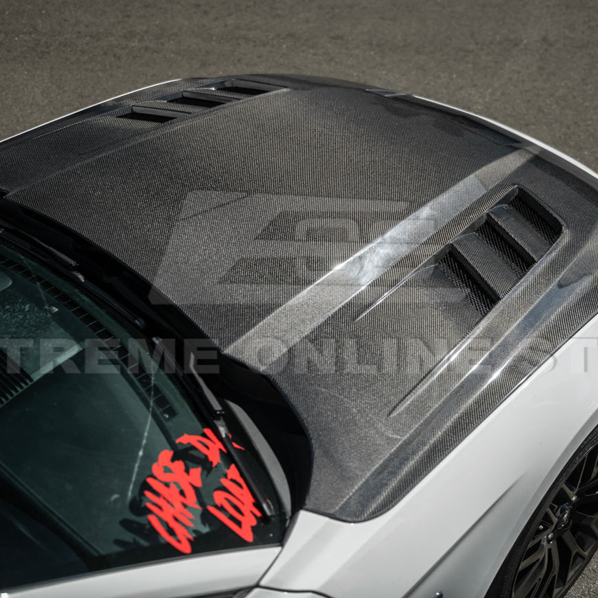 2018-23 Ford Mustang Terminator Style Front Vented Bumper Hood image 10