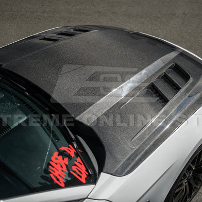 2018-23 Ford Mustang Terminator Style Front Vented Bumper Hood image 10