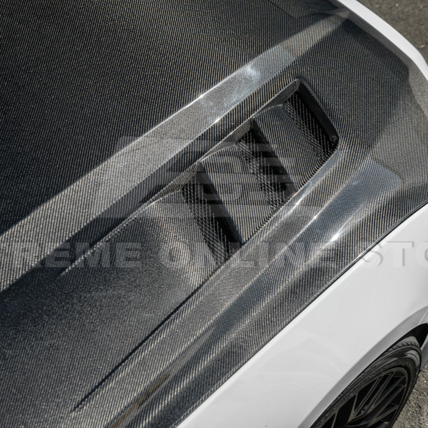 2018-23 Ford Mustang Terminator Style Front Vented Bumper Hood image 16