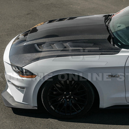 2018-23 Ford Mustang Terminator Style Front Vented Bumper Hood image 11