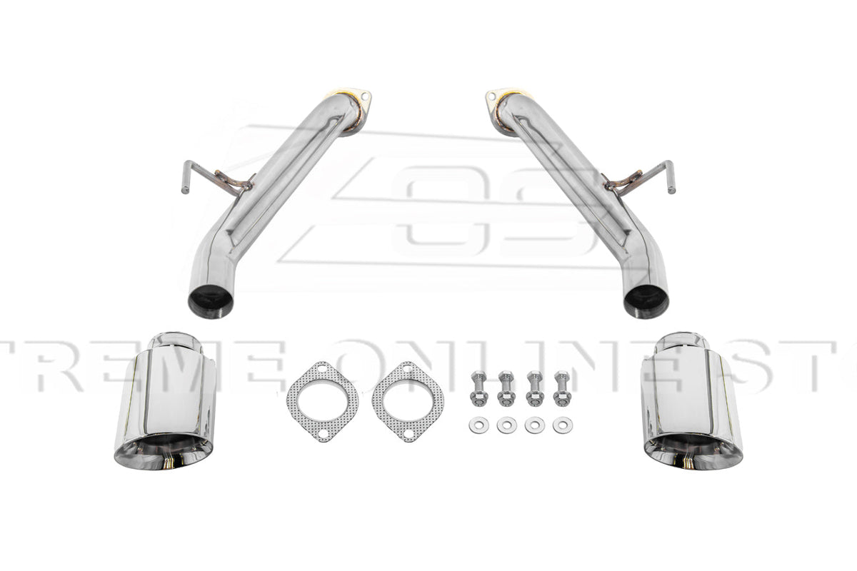 2023-Present Nissan 400Z RZ34 Stainless Steel Muffler Delete Axle Back Dual Tips Exhaust image 11