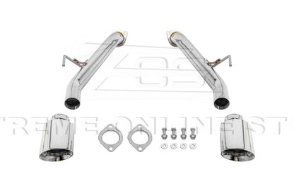 2023-Present Nissan 400Z RZ34 Stainless Steel Muffler Delete Axle Back Dual Tips Exhaust image 11