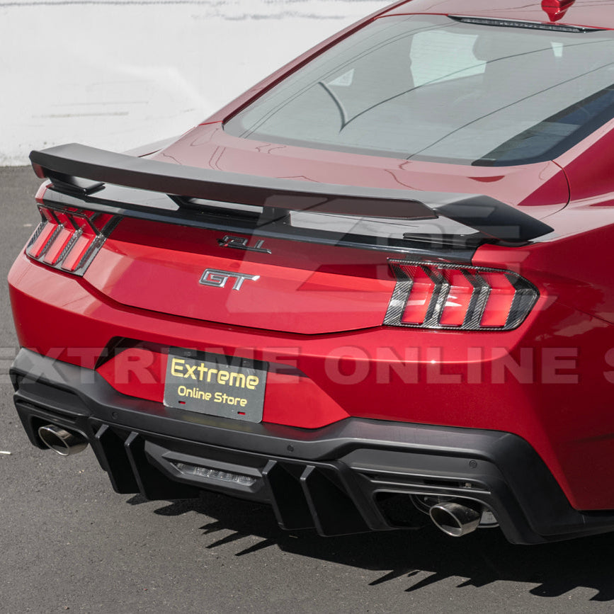 2024-Up Ford Mustang Rear Trunk Wing Wickerbill Spoiler image 5