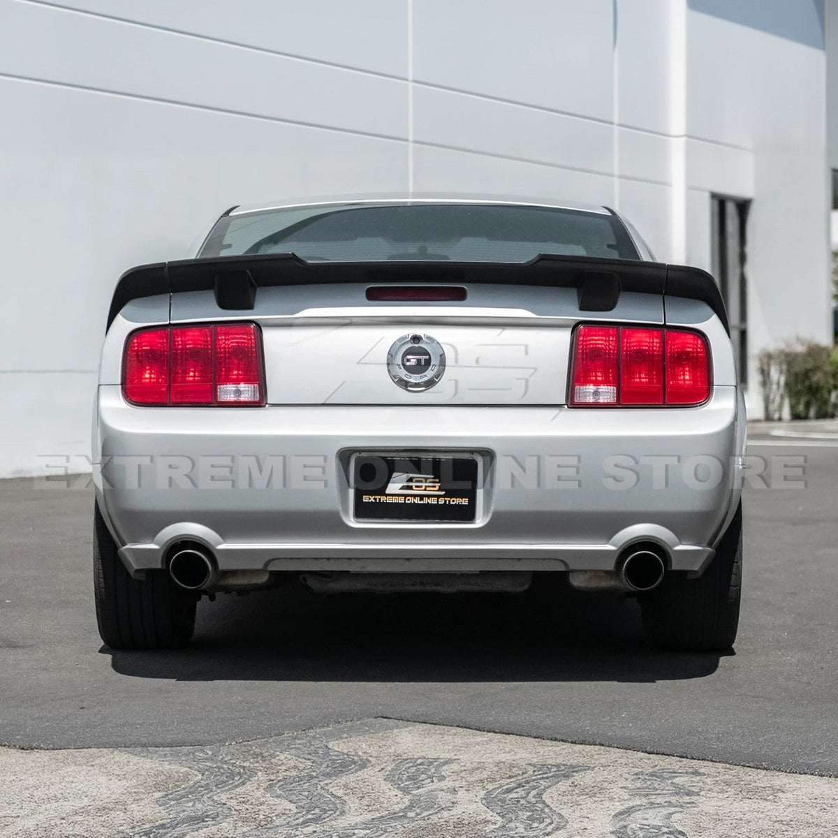 2005-09 Ford Mustang R Style Primer Black ABS Rear Trunk Wing Spoiler Lid Lip image 5