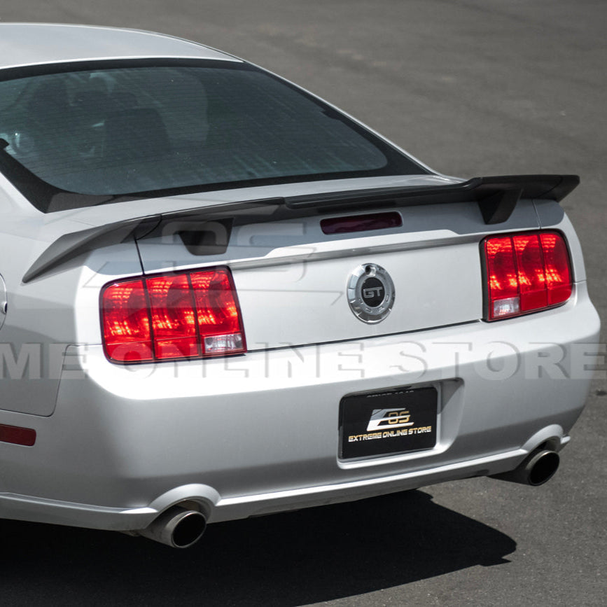 2005-09 Ford Mustang R Style Primer Black ABS Rear Trunk Wing Spoiler Lid Lip image 4