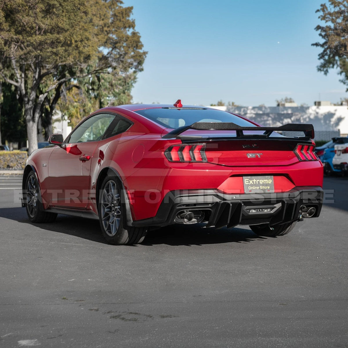 2024-Up Ford Mustang Rear Wing Wickerbill Spoiler image 4