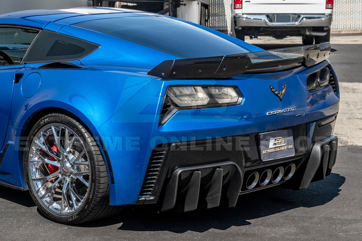 Corvette C7 Add On Rear Bumper Diffuser image 38