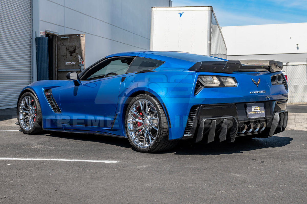 Corvette C7 Add On Rear Bumper Diffuser image 41