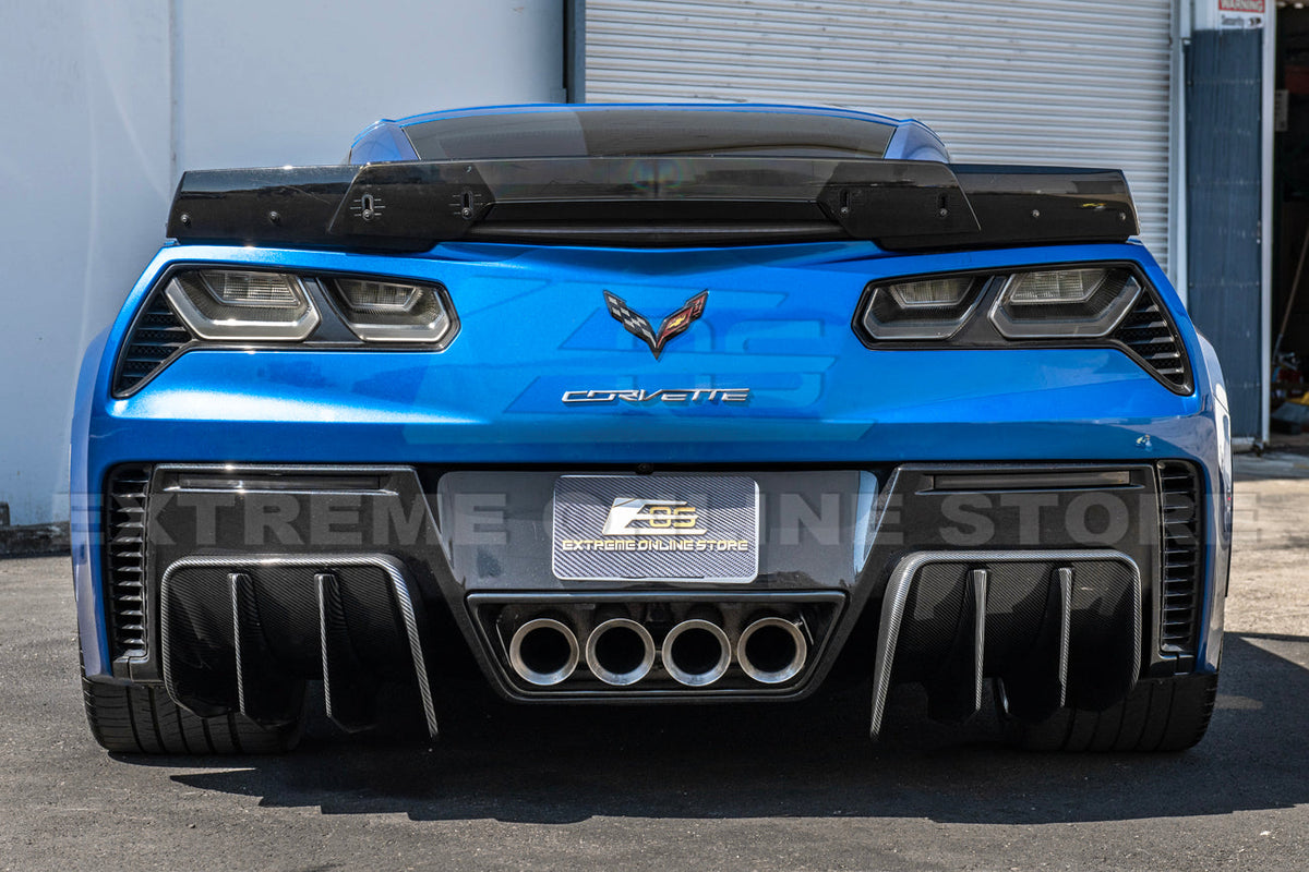 Corvette C7 Add On Rear Bumper Diffuser image 39
