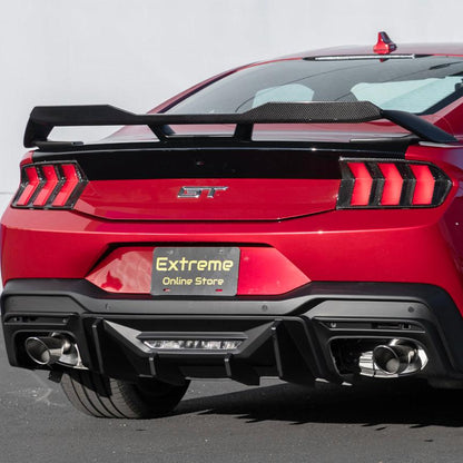 2024+ Ford Mustang Rear Bumper Diffuser Dual Tips image 2