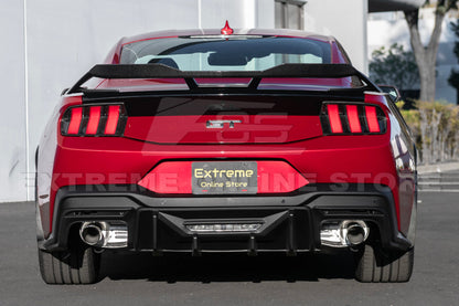 2024+ Ford Mustang Rear Bumper Diffuser Dual Tips image 3