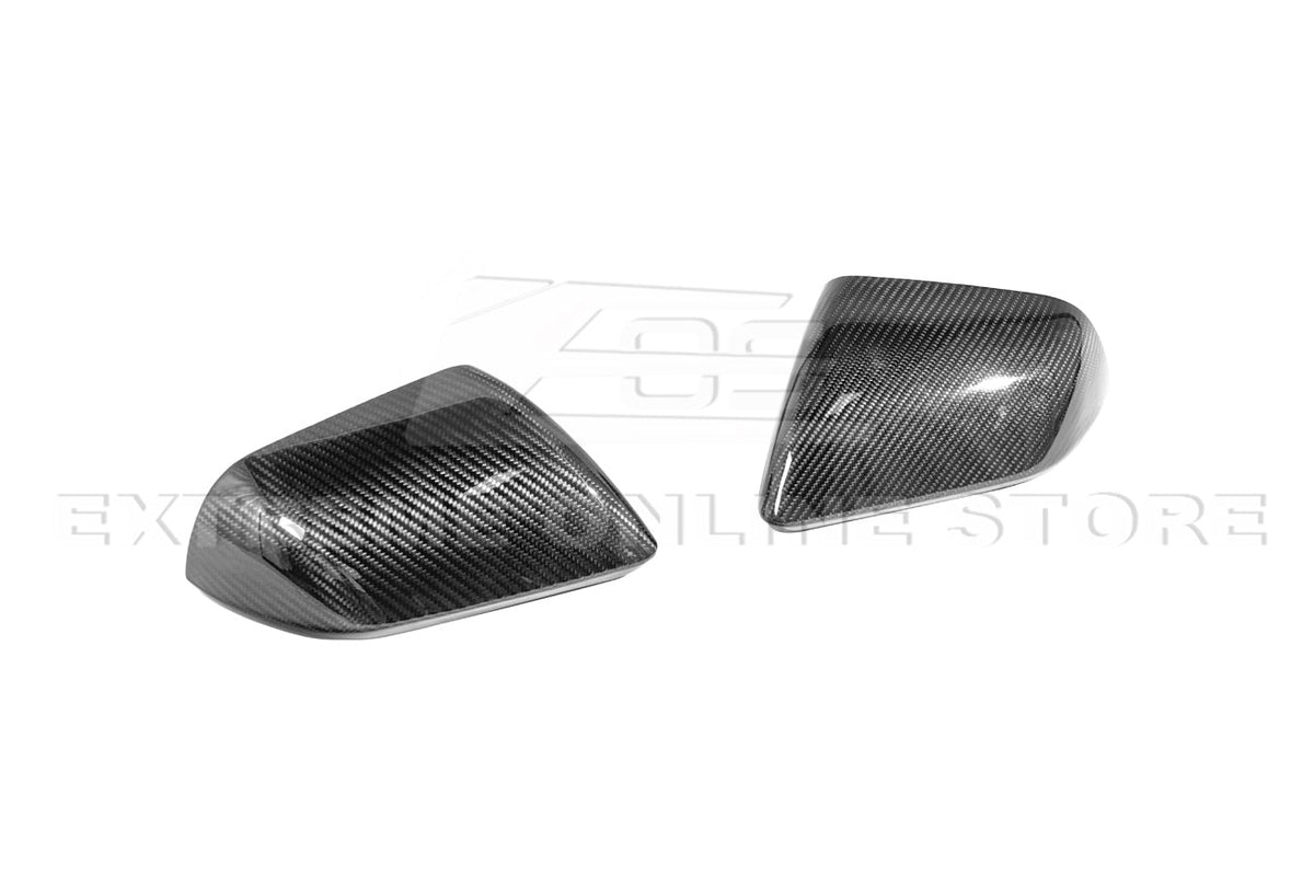 2024-Up Ford Mustang DRY CARBON FIBER Mirror Cap Cover Pair image 7